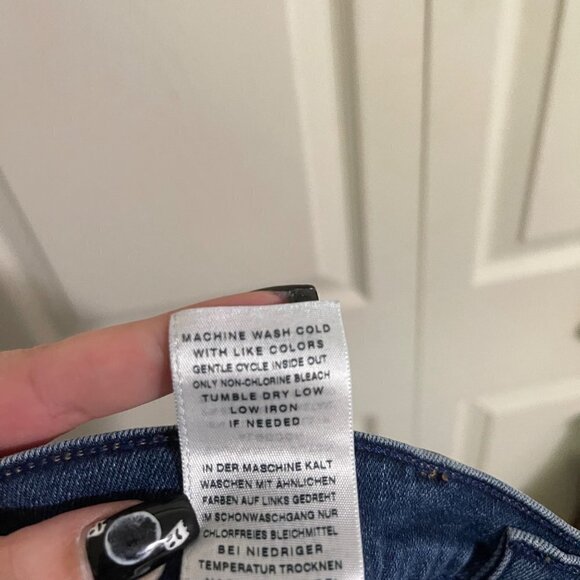 True Religion Womens Distressed Deconstructed Cora Mid Rise Straight Jeans Sz 26 - Picture 10 of 12